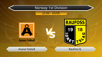 Norway 1st Division Asane Fotball VS Raufoss IL