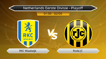 Netherlands Eerste Divisie - Playoff RKC Waalwijk VS Roda JC