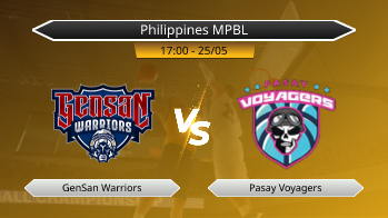 Philippines MPBL GenSan Warriors VS Pasay Voyagers