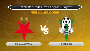 Czech Republic First League - Playoff SK Slavia Praha VS FK Jablonec