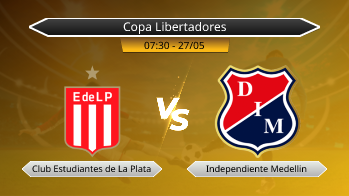 Copa Libertadores - Club Estudiantes de La Plata vs Independiente Medellin