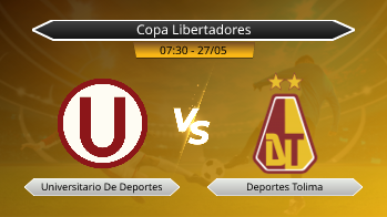 Copa Libertadores Universitario De Deportes VS Deportes Tolima
