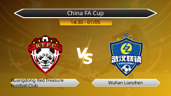 China FA Cup Guangdong Red Treasure Football Club VS Wuhan Lianzhen