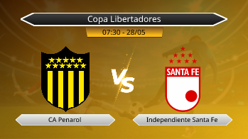 Copa Libertadores CA Penarol VS Independiente Santa Fe
