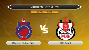 Morocco Botola Pro Olympic Club de Safi VS FUS Rabat
