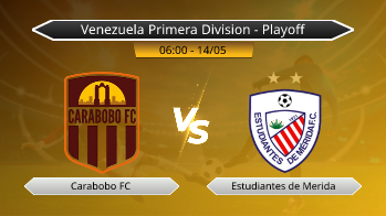 Venezuela Primera Division - Playoff Carabobo FC VS Estudiantes de Merida