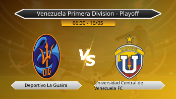 Venezuela Primera Division - Playoff Deportivo La Guaira VS Universidad Central de Venezuela FC