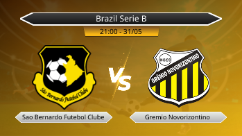 Brazil Serie B Sao Bernardo Futebol Clube VS Gremio Novorizontino