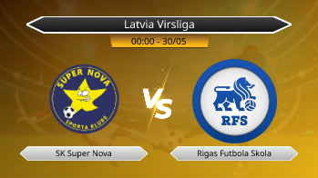 Latvia Virsliga SK Super Nova VS Rigas Futbola Skola