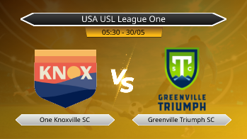 USA USL League One One Knoxville SC VS Greenville Triumph SC