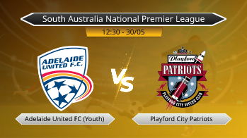 South Australia National Premier League Adelaide United FC (Youth) VS Playford City Patriots