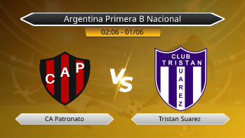 Argentina Primera B Nacional CA Patronato VS Tristan Suarez