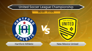 United Soccer League Championship Hartford Athletic VS New Mexico United