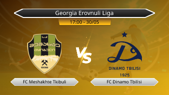 Georgia Erovnuli Liga FC Meshakhte Tkibuli VS FC Dinamo Tbilisi