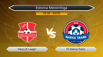 Estonia Meistriliiga Harju JK Laagri VS FC Narva Trans