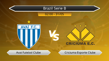 Brazil Serie B Avai Futebol Clube VS Criciuma Esporte Clube