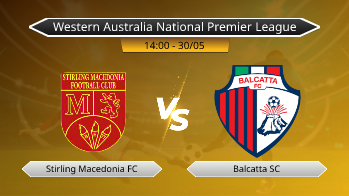 Western Australia National Premier League Stirling Macedonia FC VS Balcatta SC