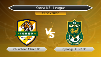 Korea K3 - League Chuncheon Citizen FC VS Gyeongju KHNP FC