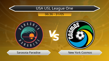 USA USL League One Sarasota Paradise VS New York Cosmos