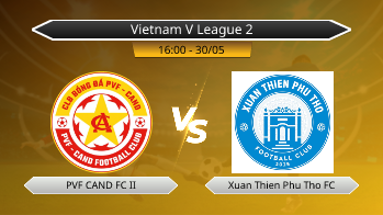 Vietnam V League 2 PVF CAND FC II VS Xuan Thien Phu Tho FC