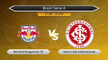Brazil Serie A Red Bull Bragantino SP VS Sport Club Internacional