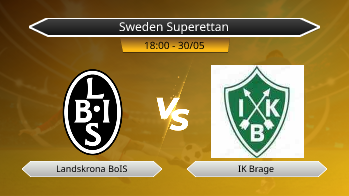 Sweden Superettan Landskrona BoIS VS IK Brage