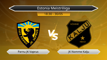 Estonia Meistriliiga Parnu JK Vaprus VS JK Nomme Kalju