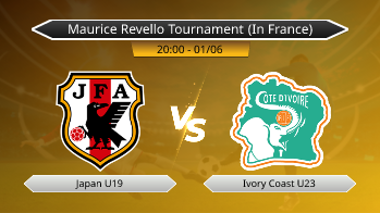 Maurice Revello Tournament (In France) Japan U19 VS Ivory Coast U23