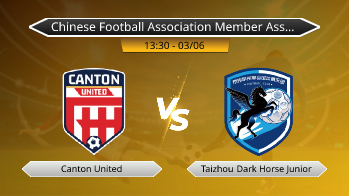Chinese Football Association Member Association Champions League Canton United VS Taizhou Dark Horse Junior