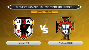 Maurice Revello Tournament (In France) Japan U19 VS Portugal U20