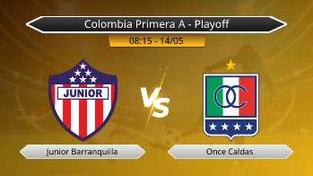 Colombia Primera A - Playoff Junior Barranquilla VS Once Caldas