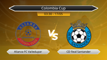 Colombia Cup Alianza FC Valledupar VS CD Real Santander