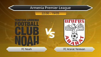 Armenia Premier League FC Noah VS FC Ararat Yerevan