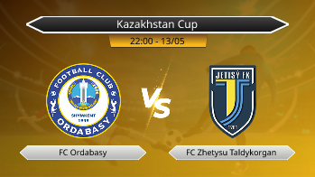 Kazakhstan Cup FC Ordabasy VS FC Zhetysu Taldykorgan